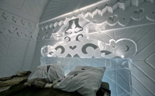 "Icehotel pokój Borderland"