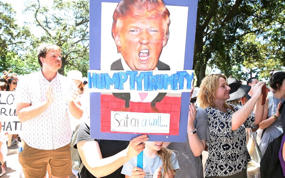 Demonstracje przeciwko Trumpowi w Australii i Nowej Zelandii