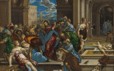 Wypędzenie przekupniów ze Świątyni – obraz olejny na desce namalowany ok. 1570 r. przez hiszpańskieg