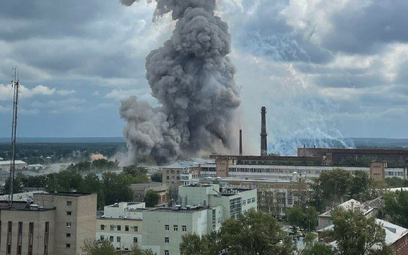 Potężny wybuch w fabryce pod Moskwą. Sprzeczne doniesienia o przyczynach