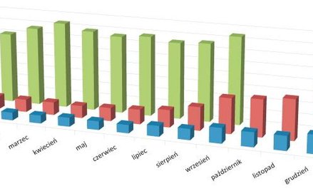 Przyrost ilości opinii o sklepach w latach 2008 –