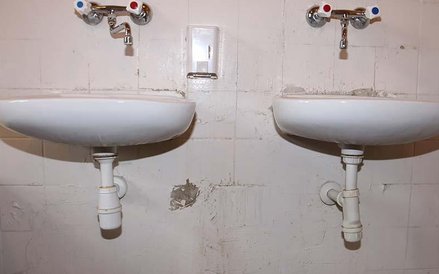 Łazienki w Policyjnej Izbie Dziecka w Poznaniu