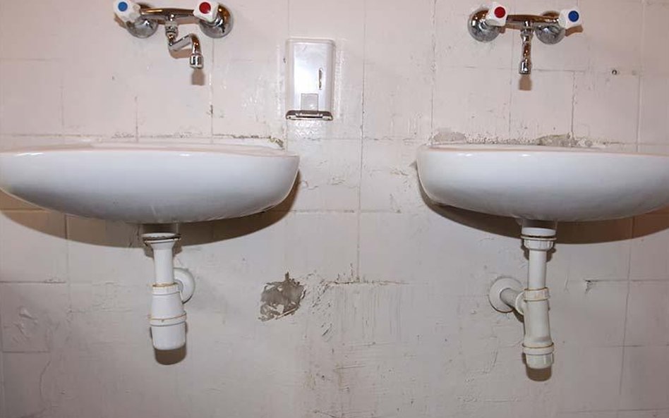 Łazienki w Policyjnej Izbie Dziecka w Poznaniu