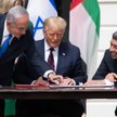 Premier Izraela Beniamin Netanjahu, prezydent USA Donald Trump i minister spraw zagranicznych Zjedno