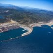 Widok na Tanger Med I i Tanger Med II, port w Tangerze i strefę ekonomiczną.