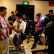 Przyszły prezydent Filipin Rodrigo Duterte na konferencji w mieście Davao, którego burmistrzem jest 