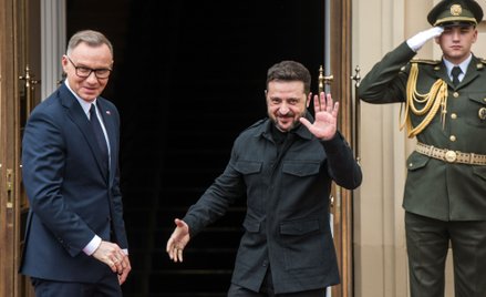 Andrzej Duda i Wołodymyr Zełenski