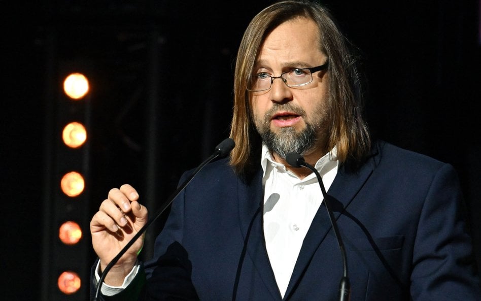 Główny Inspektor Pracy Marcin Stanecki przemawia podczas otwarcia XXX Międzynarodowych Targów Techni