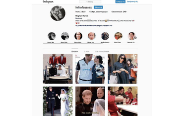 Harry i Meghan zerwanie z Pałacem Buckingham zaanonsowali także na Instagramie. Wcześniej dzielili s