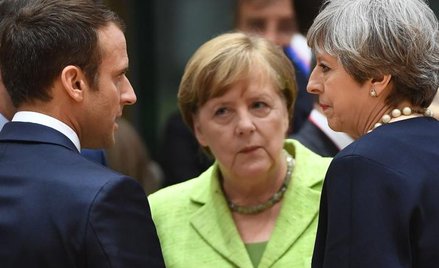 Emmanuel Macron, Angela Merkel i Theresa May zgadzają się tylko co do sankcji wobec Rosji. Pozostałe