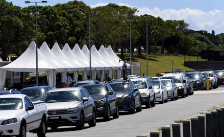 Mobilny punkt testowania na COVID w Australii