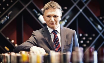 Robert Ogór, prezes Ambry, mówi, że pierwszy rocznik wina owocowego firmy wyszedł bardzo udany.