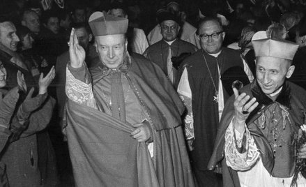 Obchody Tysiąclecia Chrztu Polski w Poznaniu w 1966 roku. Prymas Polski ks. kard. Stefan Wyszyński (