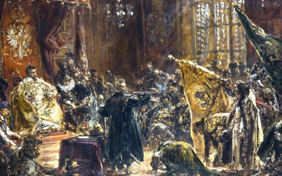 Jan Matejko, „Carowie Szujscy na Sejmie Warszawskim”, obraz z 1892 r.