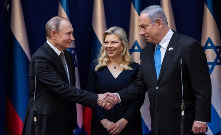 Premier Izraela Benjamin Netanjahu przywitał prezydenta Rosji Władimira Putina