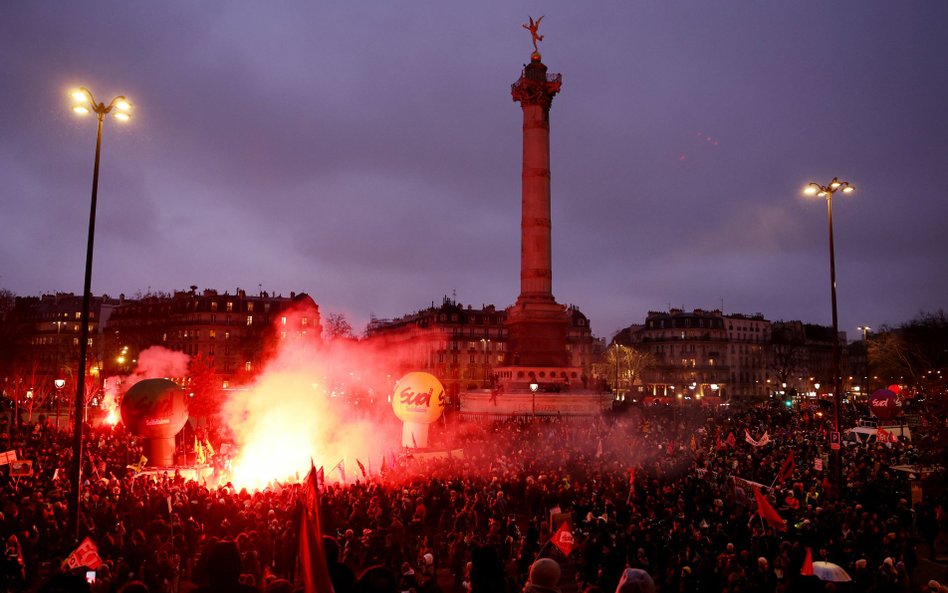 Masowe protesty we Francji. Chcą zmusić rząd do wycofania reformy emerytalnej