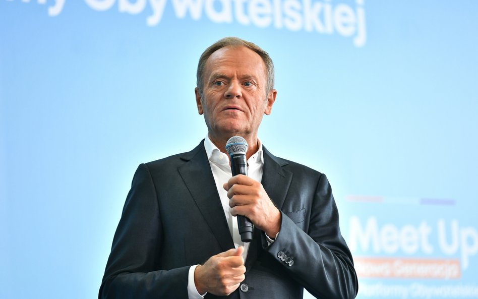 Przewodniczący PO Donald Tusk