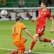 Robert Lewandowski strzela gola na 4:1 w finale Pucharu Niemiec. To jego 51. bramka w tym sezonie