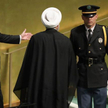 Prezydent Iranu Hasan Rouhani po przemówieniu w ONZ