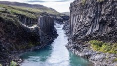 Kanion Stuðlagil na Islandii
