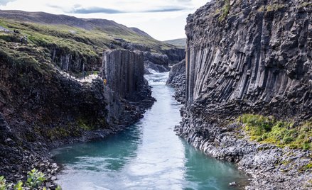 Kanion Stuðlagil na Islandii