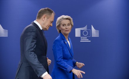 Donald Tusk i Ursula von der Leyen