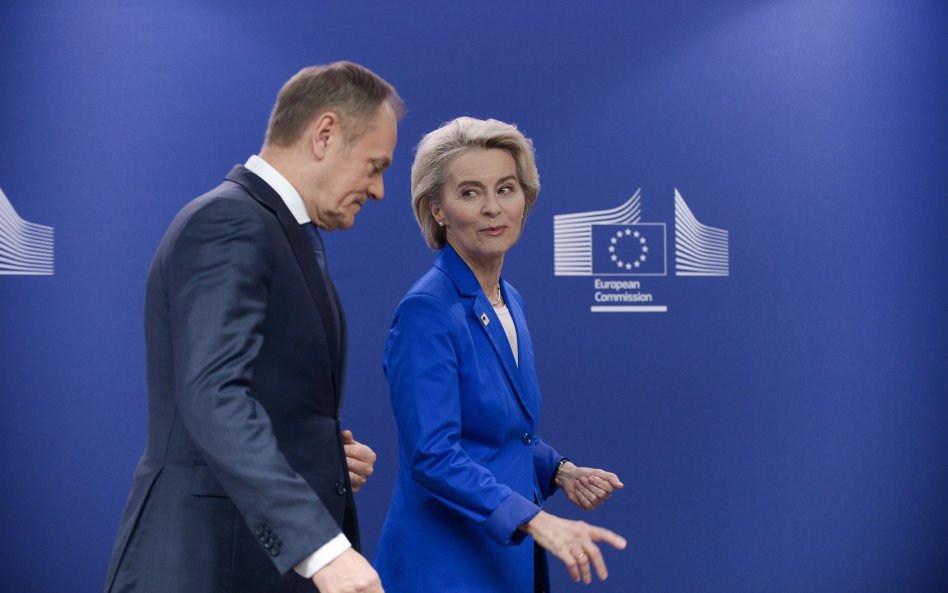 Donald Tusk i Ursula von der Leyen