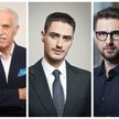 Zygmunt Solorz i synowie Tobias Solorz i Piotr Żak.