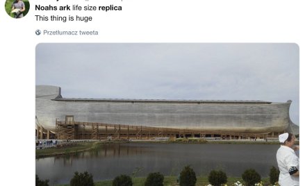 Park z repliką biblijnej arki podtopiony. Chcą odszkodowania