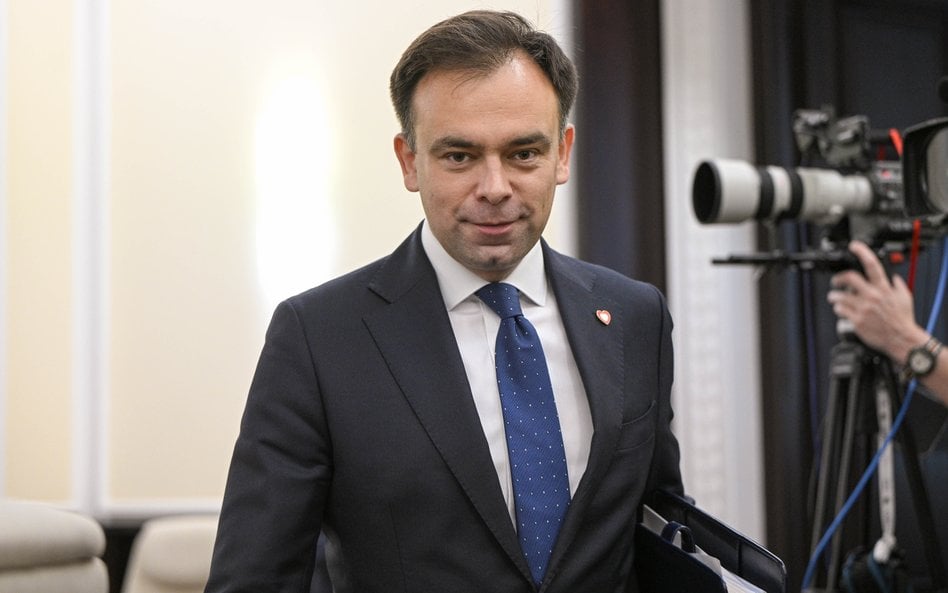 Minister finansów i gospodarki Andrzej Domański