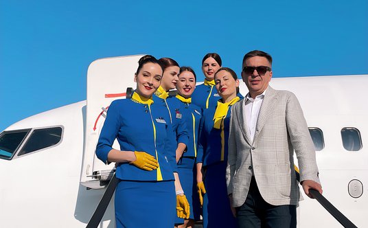 Odlotowi pierwszego samolotu z Katowic asystował wiceprezes Itaki Piotr Henicz