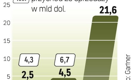 W 2013 r. na każdego mieszkańca ziemi będą przypadały statystycznie ponad trzy programy na komórki ś