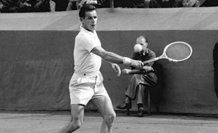 Władysław Skonecki podczas meczu Polska – Austria. Kwiecień 1956 r., Warszawa. Fot. Henryk Grzęda