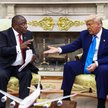 Cyril Ramaphosa i Donald Trump w Białym Domu
