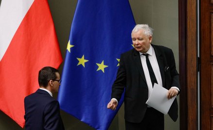 Premier Mateusz Morawiecki i prezes PiS Jarosław Kaczyński