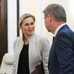 Minister edukacji Barbara Nowacka (L) i szef KPRM Jan Grabiec (P)