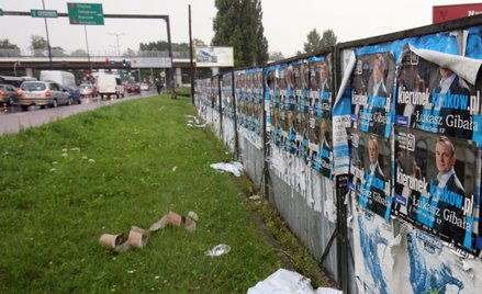 Wrocławska PO bije rekordy w rozwieszaniu nielegalnych plakatów