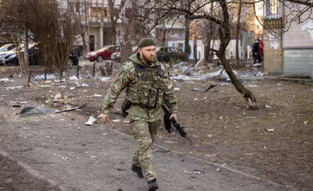 Żołnierz ukraińskiej obrony terytorialnej