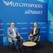 W studiu „Rzeczpospolitej” na EKF (od lewej): Paweł Czuryło z „Rz” i Mateusz Pociask z EY Polska