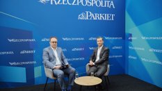W studiu „Rzeczpospolitej” na EKF (od lewej): Paweł Czuryło z „Rz” i Mateusz Pociask z EY Polska