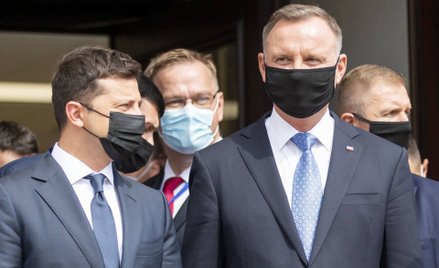 Wołodymyr Zełenski i Andrzej Duda