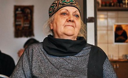 Zina Amashukeli w swojej knajpce