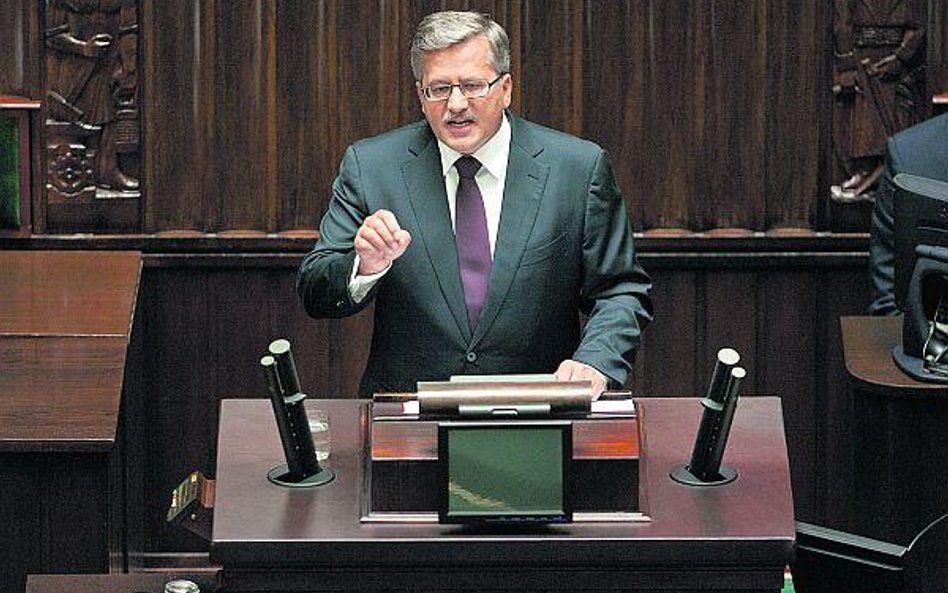 Bronisław Komorowski został w piątek zaprzysiężony przed Zgromadzeniem Narodowym i wygłosił expose.