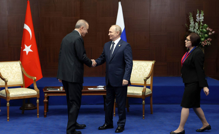 Erdoğan i Putin podczas szczytu CICA w Astanie, październik 2022