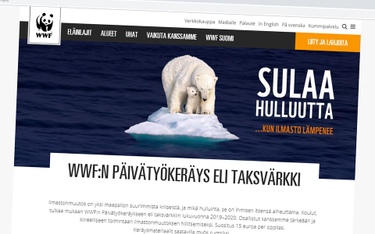 Finlandia: Ekolodzy przerobili zdjęcie - niedźwiedź nie pływał na krze