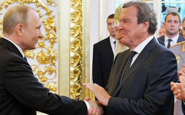 Władimir Putin i Gerhard Schroeder