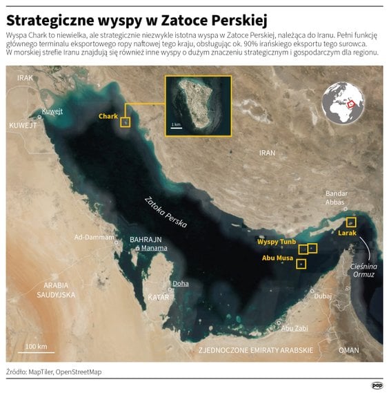 Strategiczne wyspy w Zatoce Perskiej