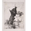 Rembrandt van Rijn (1606–1669) Święty Hieronim piszący przy pniu wierzby 1648 r. akwaforta i sucha i