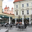 Jedna z kawiarni w centrum Wilna