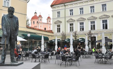 Jedna z kawiarni w centrum Wilna